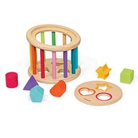 Janod JND05336 Shape Sorter Rolling Drum (Pack of 7)