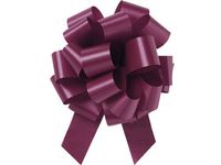 BURGUNDY Flora Satin 5.5" Pull Bows5.5" - 20 loops -100% Polypropylene 2 unit, 50 pack per unit.
