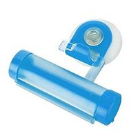Colorido Bathroom Useful Plastic Rolling Tube Squeezer Toothpaste Dispenser Holder (Blue)