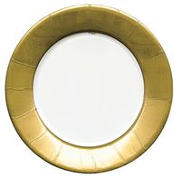 Entertaining with Caspari Dinner Plates, Gold, 8-Pack
