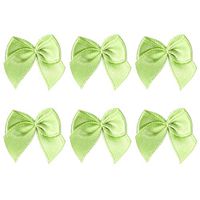 Artibetter 100PCS Mini Satin Ribbon Bows Flowers DIY Hair Bows Crafts Ornaments