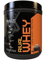 Rivalus Rivalwhey – Rich Chocolate 1lb    - 100% Whey Protein, Whey Protein Isolate Primary Source, Clean Nutritional Profile, BCAAs, No Banned Substances, Made in USA
