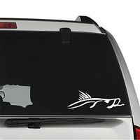 GottaLoveStickerz Snook Fish Fishing Permanent Vinyl Decal Sticker for Laptop Tablet Helmet Windows Wall Decor Car Truck Motorcycle - Size (07 Inch / 18 cm Wide) - Color (Gloss White)