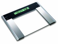 HOMEIMAGE Ultra Wide Glass Body Fat/Hydration Monitor/Bath Scale - 440 lbs.