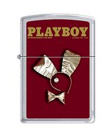 Zippo Playboy Cover December 1980 Pocket Lighter, Satin Chrome