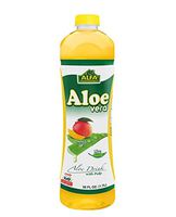 Alfa Vitamins Aloe Vera Drink with Pulp, Mango natural fruit flavor, 56 Ounce bottle - 6 pack