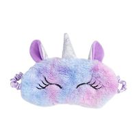 ACTLATI Sleep Eye Mask Cute Animal Night Blindfold with Elastic Strap Soft Eye Cover for Night Sleeping, Travel, Nap (Unicorn Purple)