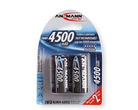 Ansmann Energy C Rechargeable Batteries 4500mAh Ni-MH 1.2V 2pk