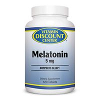 Vitamin Discount Center Melatonin 5 mg with Vitamin B6, 120 Tablets