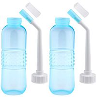 2PCS Portable Bidet for Toilet, Tinabless 560ml Travel Bidet, Handheld Personal Bidet Empty Bottle - Childbirth Cleaner - for Outdoor,Camping,Travling,Driver,Personal Hygiene - with Storage Bag