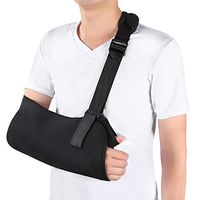Medical Arm Sling, Shoulder Sling Arm Support Shoulder Immobilizer with Adjustable Strap for Fractured Bones, Broken Shoulder, Elbow, Arm Injury Recovery, Left or Right Arm