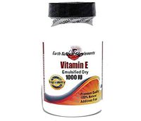 Vitamin E (Non-Oily) 1000IU * 200 Capsules 100% Natural - by EarhNaturalSupplements