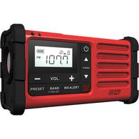 Sangean MMR-88 RED AM/FM/Weather+Alert Emergency Radio. Solar/Hand Crank/USB/Flashlight, Siren, Smartphone Charger (RED) Special Edition