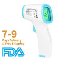 Forehead Thermometer for Adults Kids Baby, Infrared Digital Non-Contact Accurate Instant Readings Forehead Thermometer with LCD Display No Touch