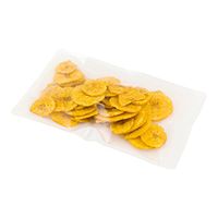 Heat Seal Sandwich Bags, Heat Sealable Snack Bags - Clear & White - 8.3" - Food Saver Bags - 100ct Box - Bag Tek - Restaurantware