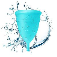 RONSHIN Medical Silicone Reusable Menstrual Cup Moon Cup Blue