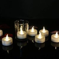12pcs Tea Lights Electric Timer Battery Operated Flameless Flickering Warm White Led Candles for Halloween Christmas Thanksgiving Decorations