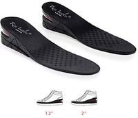 Height Increase Insoles, 2-Layer Orthotic Heel Shoe Lift kit with Air Cushion Elevator Shoe Insole Lifts Kits Inserts for Men & Women Taller Insoles 1.2" to 2.0" Variable Height Adjustable