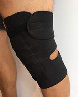 Knee Wrap by NMT ~ Active Pain Relief for Women and Men, Joint, Arthritis, Tear, Tendonitis, Sore, Swelling ~ New Physical Therapy ~ Single Black Device ~ 2 Adjustable Sizes Offer -"XX-Large"