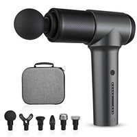 ChampionGun Massage Gun Deep Muscle Tissue Percussion Massager Gun Handheld for Pain Relief, Portable Cordless Body Massagers Sports Drill Super Quiet Brushless Motor with 6 Massage Heads