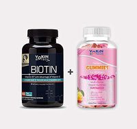 Vokin Biotech Biotin Maximum Strength, 10000mcg with Vitamin B7 for Hair, Skin & Nails (60 Veg Caps)