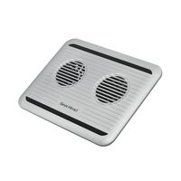 Gear Head Dual-Cool Laptop Cooling Fan - Silver/Black (USB) (ROHS) (CF3100SLV)