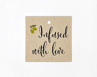 24-2" Infused with Love, Olives, Olive Oil Favor Tag (SQ-083-KR)