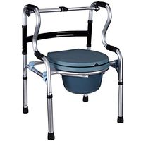ZHPRZD Disabled Walker Old Man Foldable Thick Aluminum Alloy Walker Handicapped Chair (no Wheel/No Seat Plate)