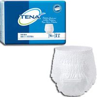 TENA Protective Underwear, Extra Absorbency-Size Large Waist / Hip 45" - 58" - Case of 64
