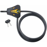 Master Lock Cable Lock, Python Adjustable Keyed Cable Lock, 6 ft. Long, Yellow & Black, 8419DPF