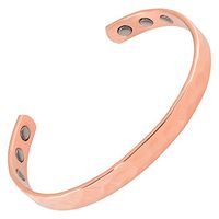 MAGNETJEWELRYSTORE Copper Magnetic Therapy Bracelet High Power Hammer X-Small