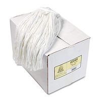 Boardwalk 224RCT Premium Cut-End Wet Mop Heads, Rayon, 24oz, White, 12/Carton