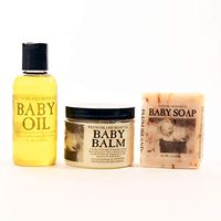 Natural Baby Bath Products for Sensitive Skin - 3 Piece Set