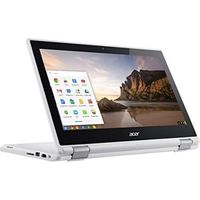 Acer - R 11 CB5-132T-C8ZW 2-in-1 11.6" Touch-Screen Chromebook - Intel Celeron - 4GB Memory - 16GB eMMC Flash Memory - White