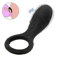 Soft Relax Massage Wireless Quiet Còckring Toy Powerful Strong Vibration Delay Ring Silicone Massage USB Charging