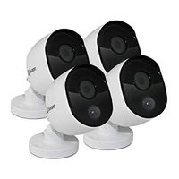 Swann SRPRO-1080MSBWB4, PRO 1080MSB Thermal Sensor Outdoor Wide Angle Security Cameras 4 Pack 1080p Full HD CCTV with IR Night Vision & PIR Motion Detection