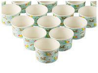 Froyo Cups - 50-Piece Disposable Paper Dessert Ice Cream Sundae Yogurt Bowls Party Supplies, Rainbow Unicorn, 8-Ounce