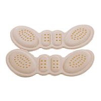 Bigsweety 3mm Thin Butterfly Soft Sponge High Heel Inserts Heel Cushion Grips Women Foot Comfort Pad (Apricot)