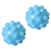 Xigeapg 2 pcs Wrinkle Remover Dryer Ball Comfort Fabric Softener Laundry Patches Iron On Clothes Steamy Magic Laundry Dryer Balls Set