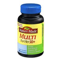Nature Made Multi For Her 50+ Dietary Softgels Original Formula - 60 ct (pack of 2)