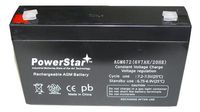PowerStar AGM672-02 6V 7Ah Replacement for MK ES7-6 Wheelchair Battery