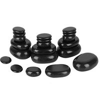 Massage Stones,20 pcs Smooth and Natural Massage Hot Stones Suitable for Household use Hot Stone Warmer for The Arch Massage of The Foot,Toes and Legs