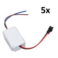 5X AC to DC 120V/240V to 12V Transformer Power Home Outlet Step Down LED Driver