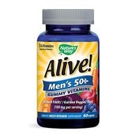 Nature's Way Alive! Men's 50+ Gummy Multi-Vitamin, 100 mg per serving, 60 Count