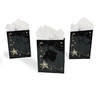 Small Gold Star Gift Bags (1 dz) by Fun Express