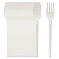 White Plastic Forks Pack Of 100