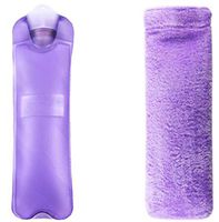 Safe PVC Long Hot Water Bottle Keep Warm/Warm Hands Hot Therapies 2.0 Litre(Purple)