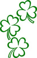 Just For Fun Green - 6 x 4 Shamrock Group Vinyl Die Cut Decal Bumper Sticker, Windows, Cars, Trucks, laptops, etc