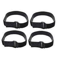 Healifty Adjustable Boot Straps Military Leg Straps Blousing Garters to Keep Boots No Fall Off for Navy Army Air Force Knee Boots 4 Sets 25x400mm