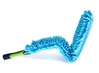 EVERSPROUT Flexible Microfiber Ceiling & Fan Duster | Extra-Long 25'' Duster with Handle | Removable & Washable Sleeve | Bends to Clean Any Fan Blade (no pole)
